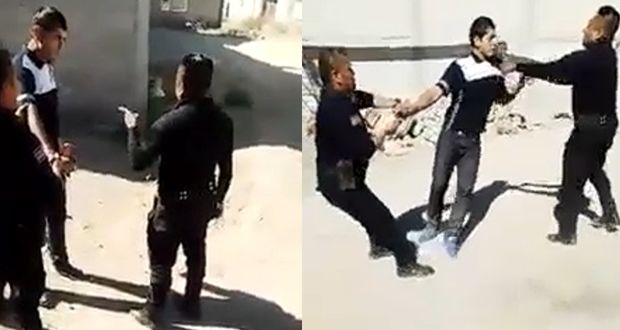 En Miahuatlán, policía municipal dispara a hombre por grabar detención