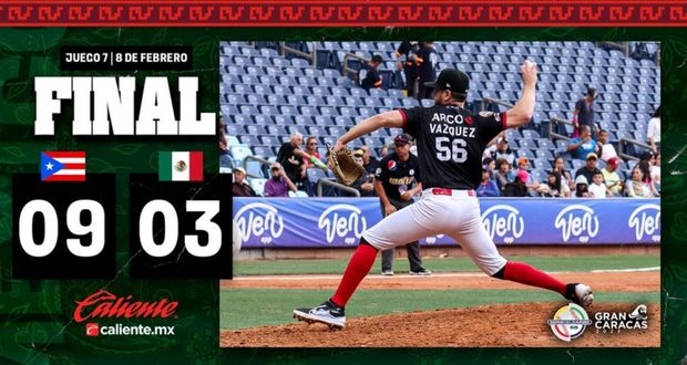 México, a pesar de derrota, termina líder de la Serie del Caribe