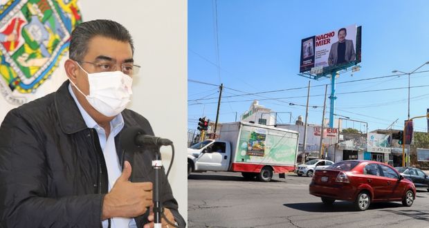 Serán retirados 48 espectaculares de promoción política en Puebla: Céspedes