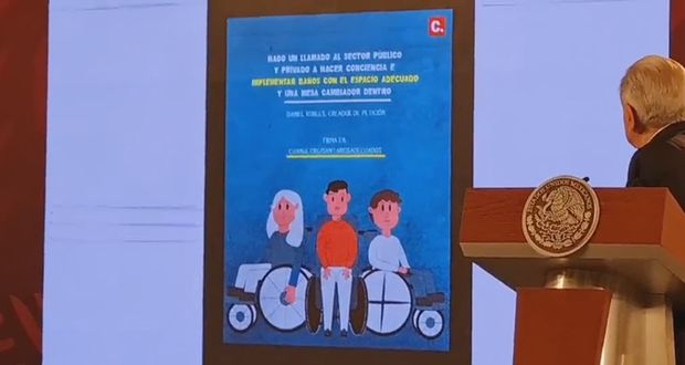 Mañanera AMLO: proponen a SEP tableros para personas con discapacidad