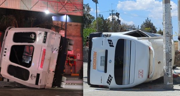 En lo que va de marzo, 6 accidentes del transporte público dejan 47 heridos en Puebla