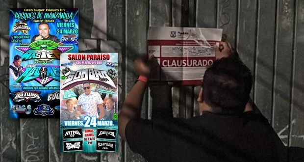 Clausuran dos bailes sonideros en Puebla capital por falta de permisos