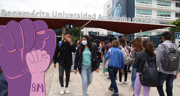 Alumnas de BUAP podrán ir a marcha del 8M; universidad justificará inasistencias