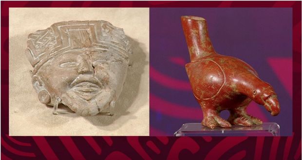 Italia regresa a México 43 piezas arqueológicas; van 11 mil recuperadas