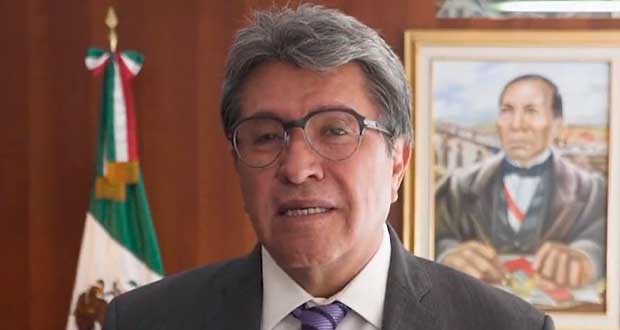 Monreal llama a la unidad frente a hostilidad de congresistas de EU. Foto: Especial 