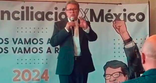 En EU, Monreal llama a migrantes a sumarse a proyecto de reconciliación. Foto: Especial 