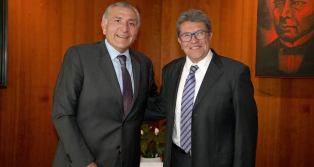 Ricardo Monreal y Adán Augusto analizan agenda legislativa