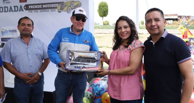 Realiza con éxito ayuntamiento de San Andrés Cholula expo rodada "Prende motores por una sonrisa 2023"