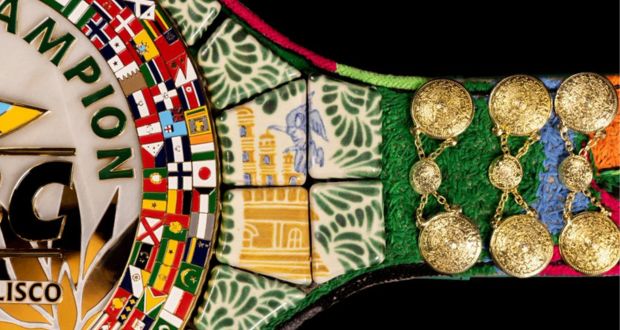 Artesanas poblanas diseñan cinturón para combate Canelo vs. Ryder