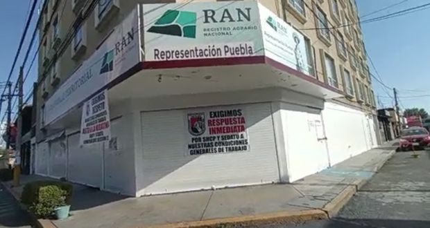 Paro en Registro Agrario Nacional: sólo dan informes afuera de oficina en Puebla