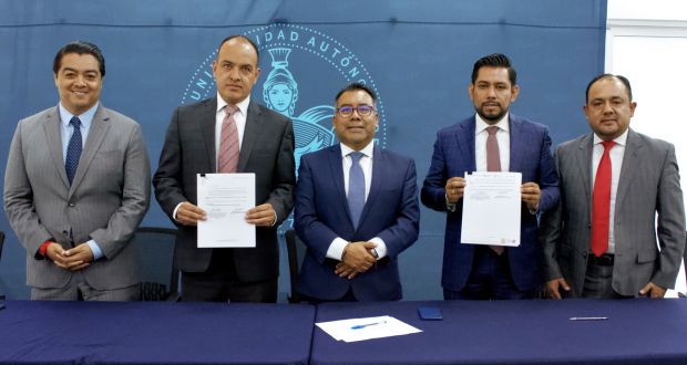 Firma BUAP convenio de colaboración con CECyTE y Conalep