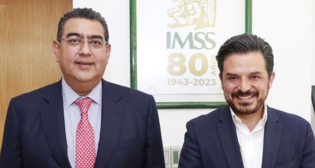 Céspedes se reúne con Zoé Robledo para hablar sobre agenda de salud en Puebla