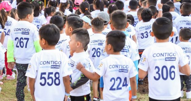Participan 600 menores en Carrera Infantil de San Andrés Cholula