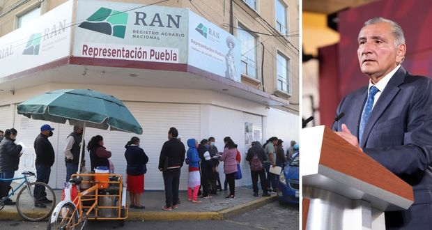 Segob federal buscará mejorar atención en oficinas del RAN en Puebla