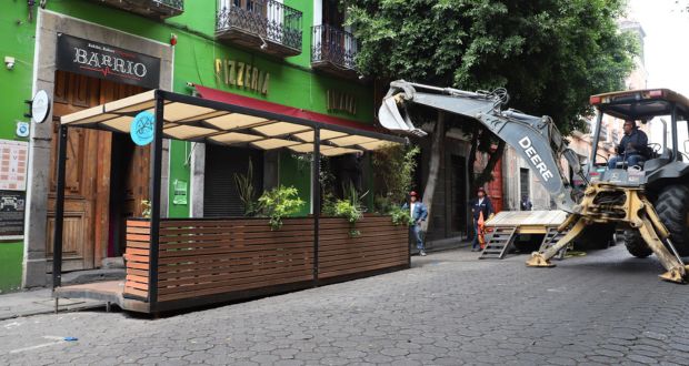 Ubicación de parklets en Puebla capital es temporal; son reubicados: Comuna
