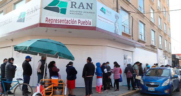 RAN en Puebla, sin presupuesto para más oficinas; aplican sistema de citas