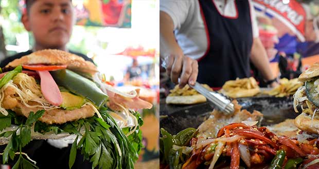 Poblanos aprovechan puente para deleitarse en Feria de la Cemita; preparan 100 mil 