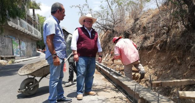 Gobierno de Puebla rehabilita calle en Atlixco con 8.8 mdp