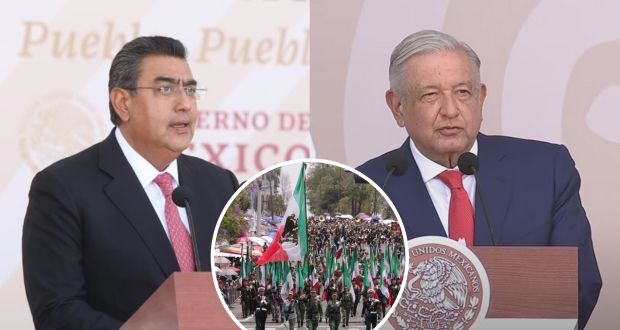 Céspedes y AMLO encabezan desfile del 5 de Mayo: destacan unidad y patriotismo