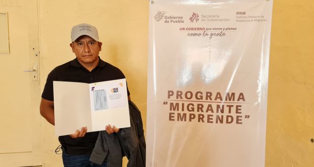 Gobierno de Puebla apoya a migrantes a emprender su negocio
