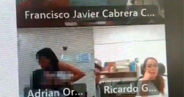 Captan a directivo del IMSS teniendo sexo en reunión virtual y lo despiden