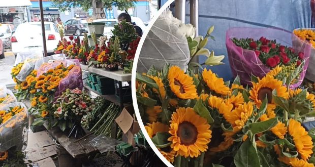 Poblanos festejan a madres en vida o muerte con arreglos florales hasta de $400