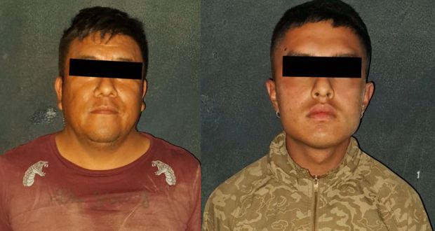 Policía estatal y municipal, en coordinación con Guardia Nacional detuvieron a dos hombres por portación de arma de fuego