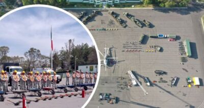 Guardia Nacional, Ejército y Fuerza Aérea Mexicanos en coordinación las autoridades de Protección Civil de los tres órdenes de gobierno, conforman la Fuerza de Tarea Conjunta Popocatépetl