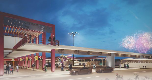 Nueva Central Camionera de Puebla, en Agua Santa; tendrá 2 plataformas de autobuses