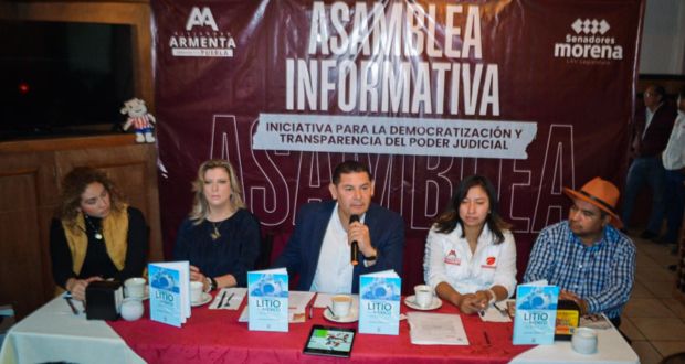 Armenta difunde en asambleas propuesta para elegir a ministros por votos