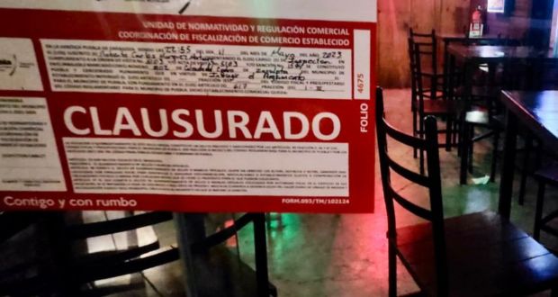 Clausuran 5 negocios por venta irregular de alcohol en Puebla