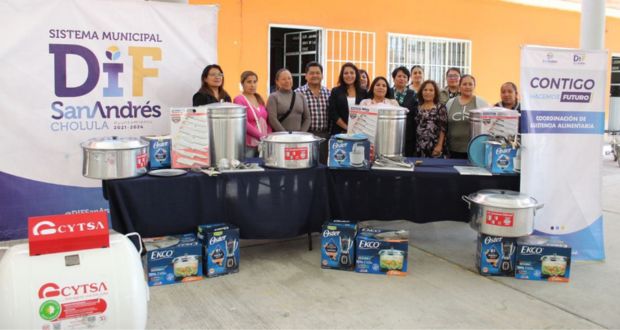 San Andrés Cholula equipa 6 desayunadores escolares