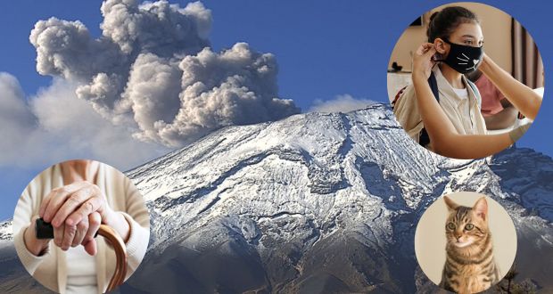 Popocatépetl: estas son las recomendaciones ante la caída de ceniza