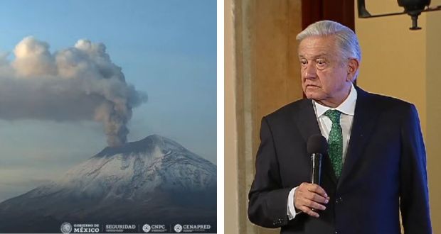 7 mil elementos vigilan zona del Popocatépetl: AMLO; Puebla, con más de 2 mil