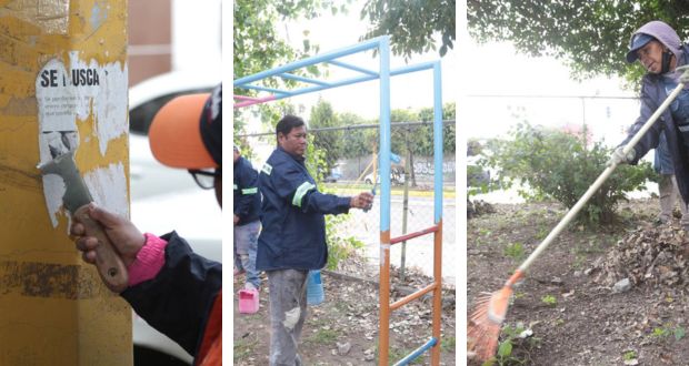 Con “Maratón de Servicios”, ayuntamiento limpia calles de Puebla