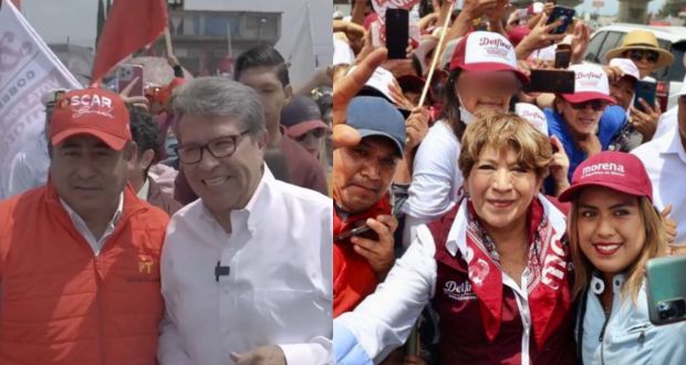 Monreal cierra filas con Delfina Gómez de cara a las elecciones en Edomex