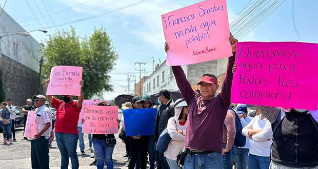 Colonos de Ocoyucan exigen servicio de agua potable: Antorcha