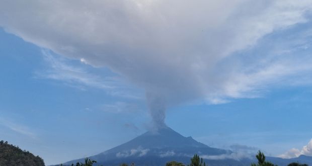 Semáforo amarillo fase 3 ante caída de ceniza en Puebla