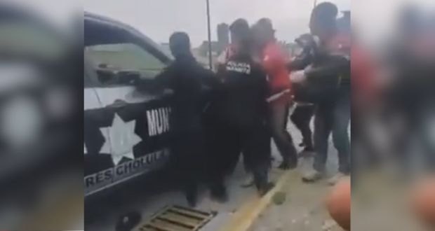 Detienen a sujeto por agredir a mujeres policías de San Andrés Cholula