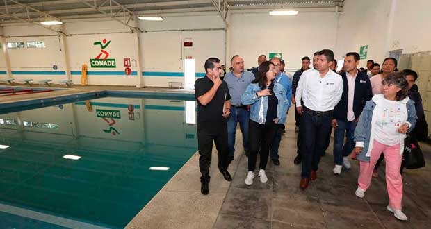 Rehabilitarán alberca y complejo semiolímpico en el sur de Puebla capital 