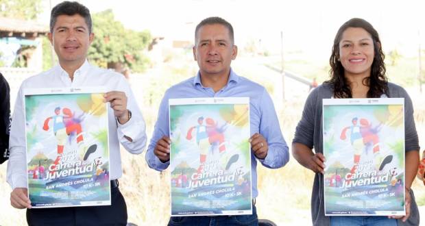 En San Andrés, Tlatehui y Rivera invitan a la “Carrera de la Juventud”