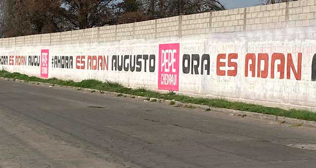 Ahora, pintas promocionan a Chedraui sobre las de Adán Augusto en Puebla 
