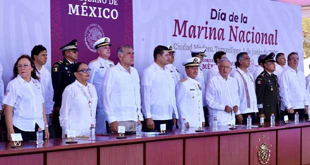 Soberanía nacional, valor que promueve 4T: Armenta en Día de la Marina