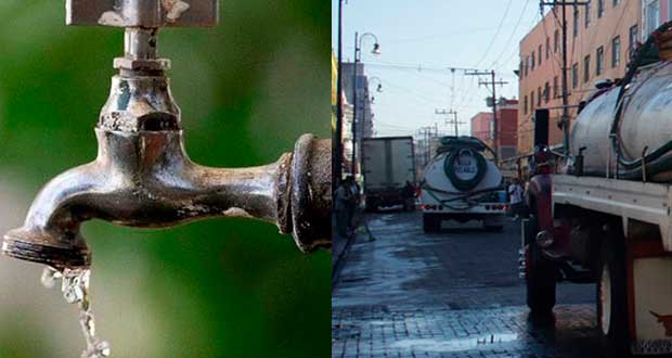 Colonias en Puebla, con desabasto de agua y piperos se aprovechan  