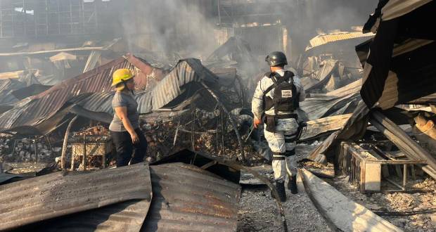 Incendio afecta a 570 locales del Mercado Central en Acapulco