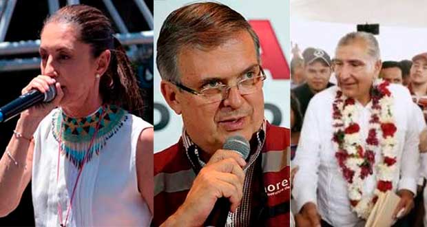 Morena y Sheinbaum lideran preferencias; siguen Ebrard y Adán: encuesta