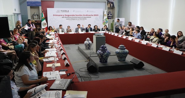 Gobierno de Puebla realiza sesiones para la igualdad entre hombres y mujeres