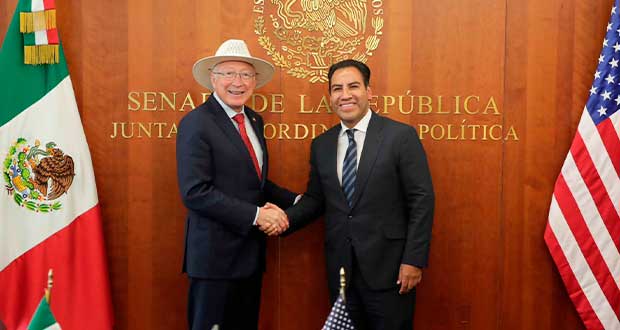 Reunión entre Ramírez y Ken Salazar, fortalecer la relación México-EU