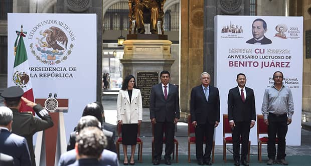 AMLO encabeza el 151 Aniversario Luctuoso de Benito Juárez