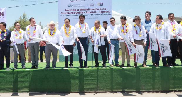 Inicia rehabilitación de la carretera Puebla-Amozoc-Tepeaca